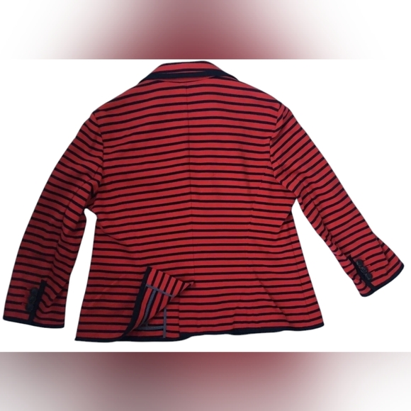 Talbot Red Striped Nautical Jacket / Blazer Size XL - Picture 3 of 6